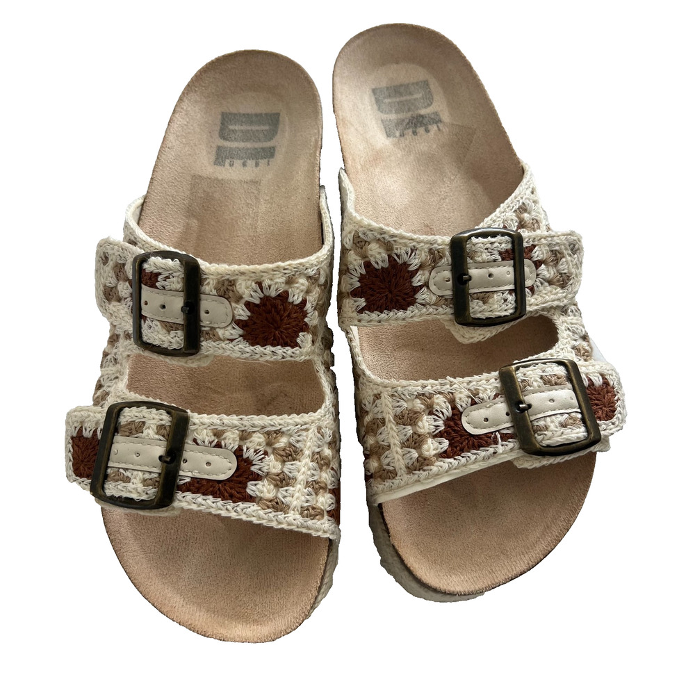 Chinese Laundry Pretends Crochet Sandal size 6.5 platform